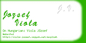 jozsef viola business card