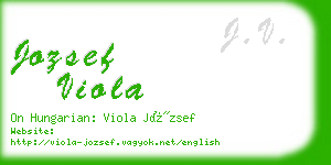 jozsef viola business card